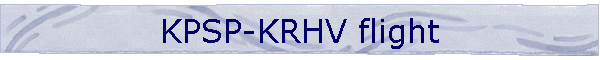 KPSP-KRHV flight